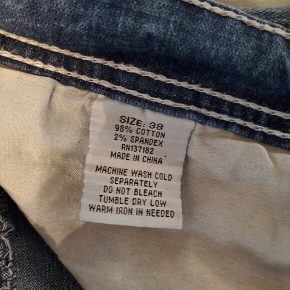 Monarchy Men's Distressed Straight Leg Jeans Size 38 - Picture 13 of 13